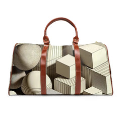 Geometric Style Area Travel Bag 20’’ x 12’’ / Brown