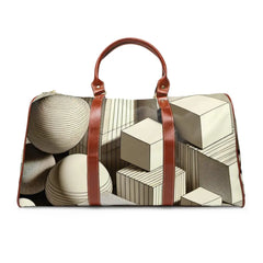 Geometric Style Area Travel Bag 20’’ x 12’’ / Brown