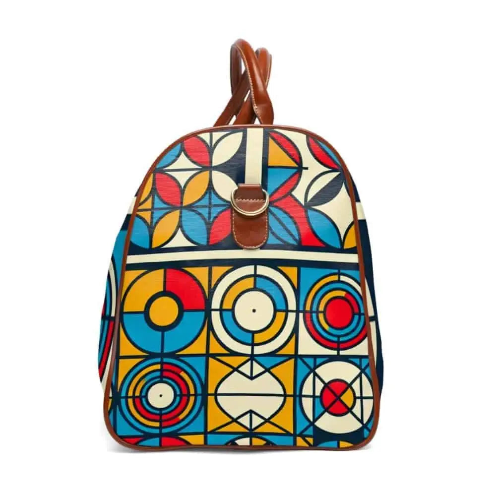 Geometric Travel Bag with Artistic Charm by Area 20’’ x