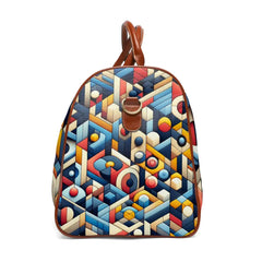Geometric Travel Bag with Colorful Pattern Design 20’’ x