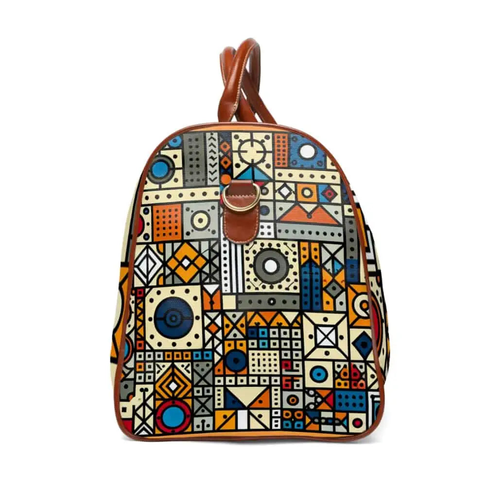 Geometric Travel Bag with Colorful Pattern Design 20’’ x