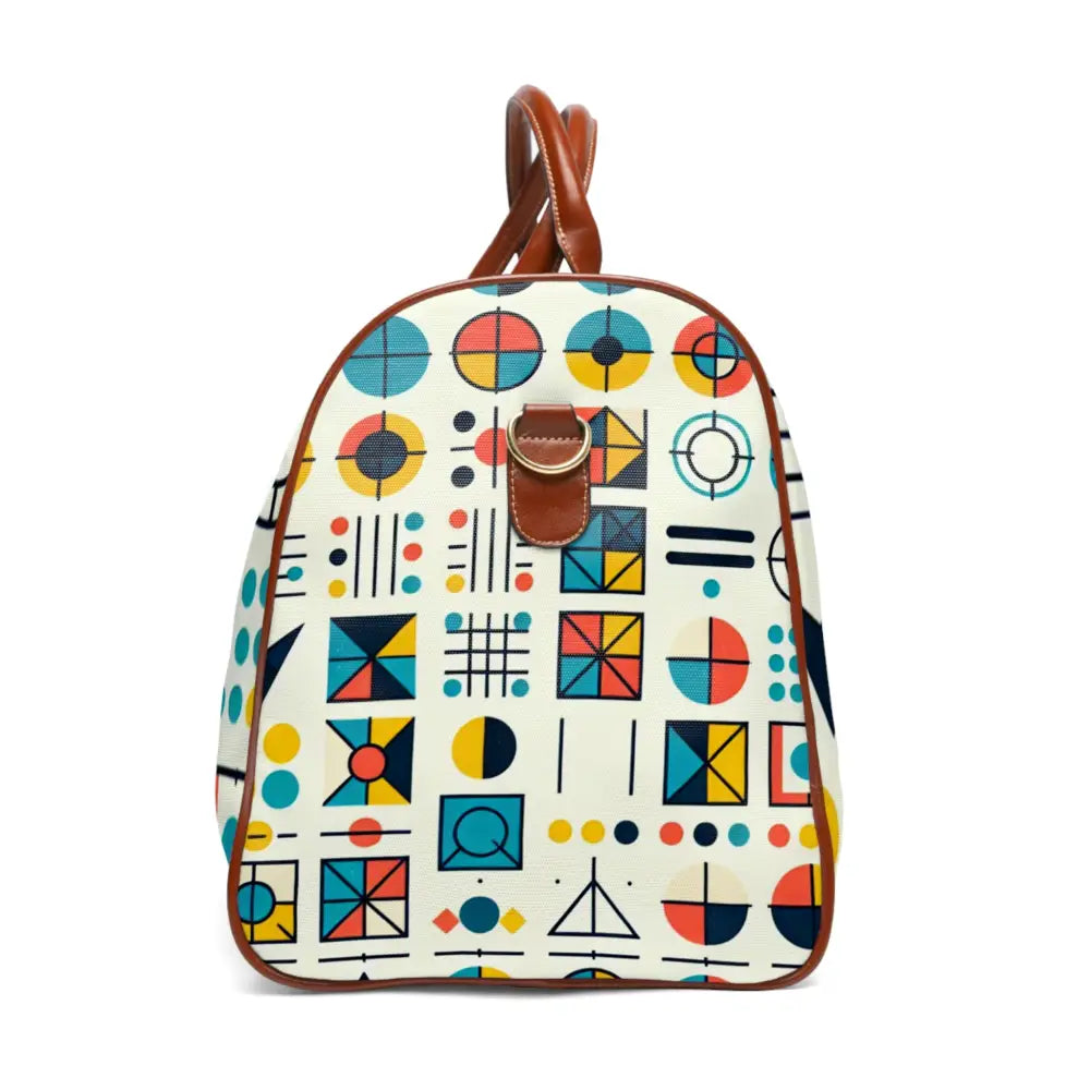 Geometric Travel Bag with Colorful Shapes Design 20’’ x