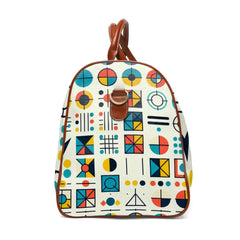 Geometric Travel Bag with Colorful Shapes Design 20’’ x