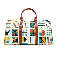 Geometric Travel Bag with Colorful Shapes Design 20’’ x