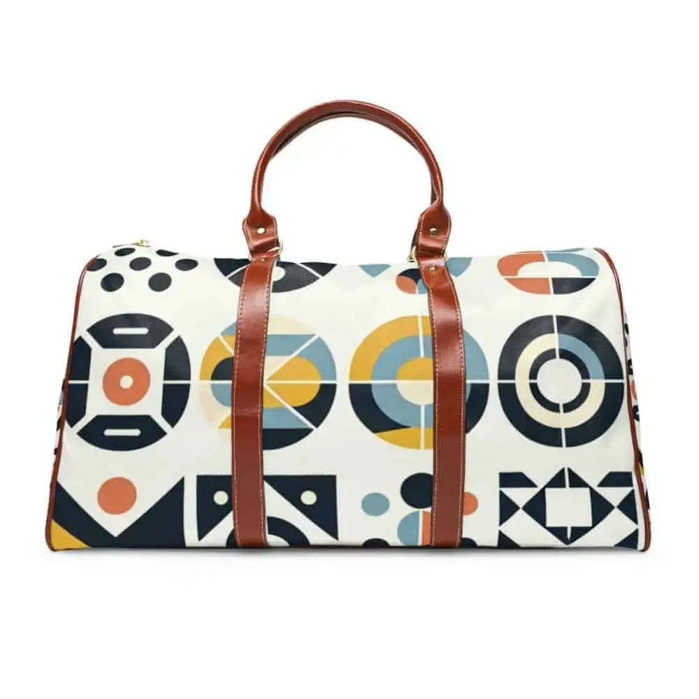 Geometric Travel Bag with Eye-Catching Area Design 20’’ x