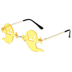 Ghost Frameless Sunglasses - Yellow / One Size