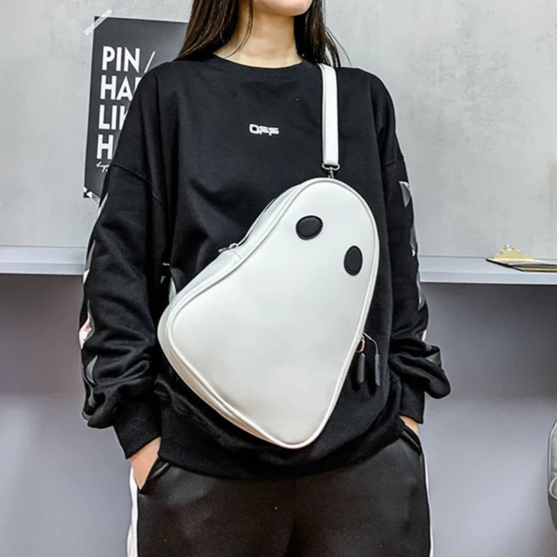 Ghost PU Shoulder Crossbody Straps Bag