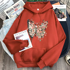 Giant Floral Butterfly Hoodie