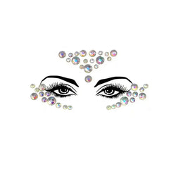 Glow in the Dark Rhinestone For Face Sticker