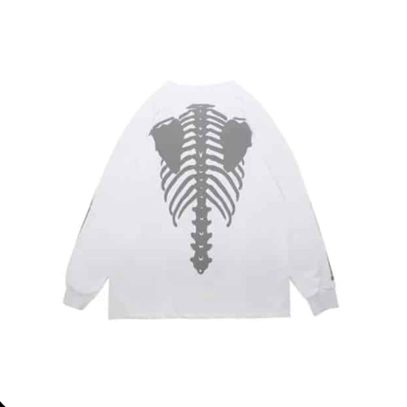 Glow Skeleton Bone Print Sweatshirt