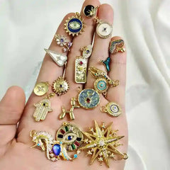 Gold Charms for Necklaces Earrings and Bracelets