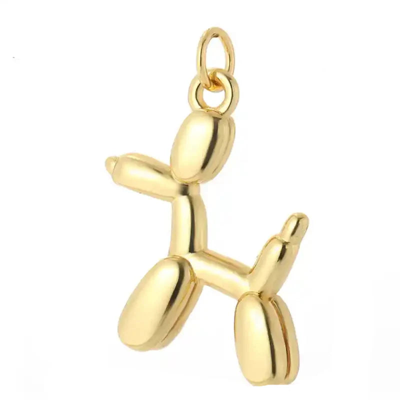 Gold Charms for Necklaces Earrings and Bracelets Dog