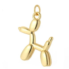 Gold Charms for Necklaces Earrings and Bracelets Dog