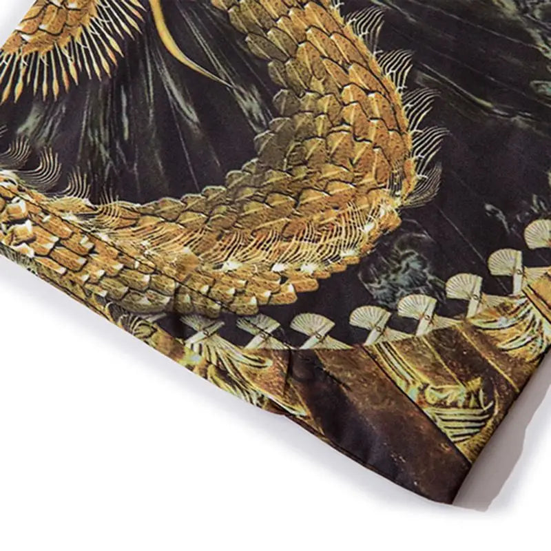 Gold Dragon 3/4 Sleeve Kimono