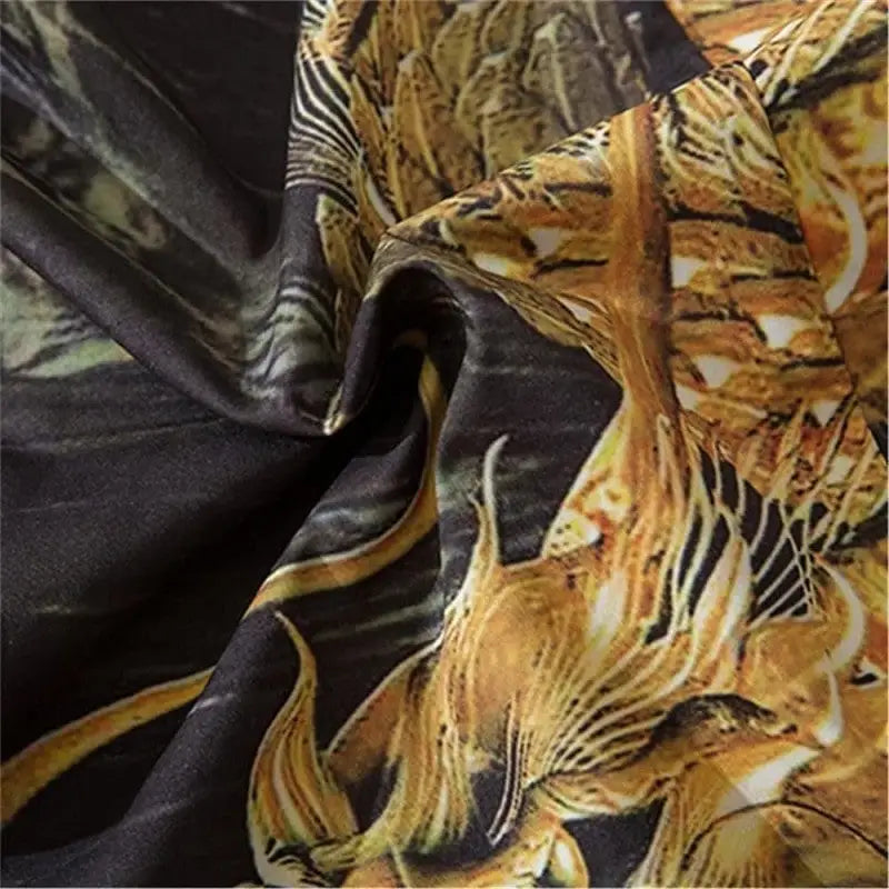 Gold Dragon 3/4 Sleeve Kimono