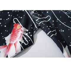 Goldfish Japanese Style 3/4 Sleeve Kimono