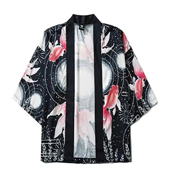 Goldfish Japanese Style 3/4 Sleeve Kimono