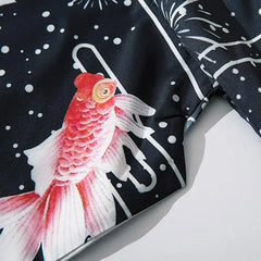 Goldfish Japanese Style 3/4 Sleeve Kimono