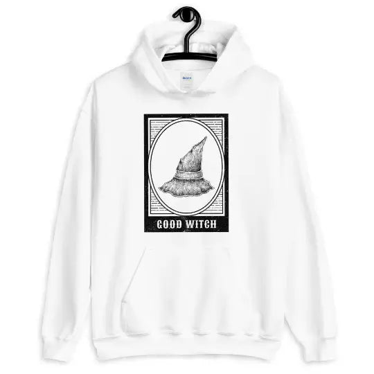 Good Witch Aesthetic Hoodie for Everyday Wear White / S
