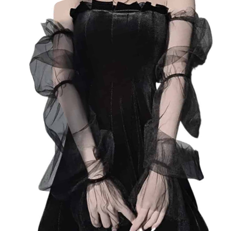 vintage goth dress Goth Dark Mesh Vintage Gothic Dresses