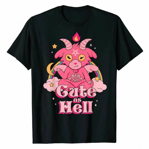 Goth Lucifer Funny Satanic Goat Cute T-Shirt
