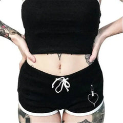 Goth Punk Plus Size Shorts & Top