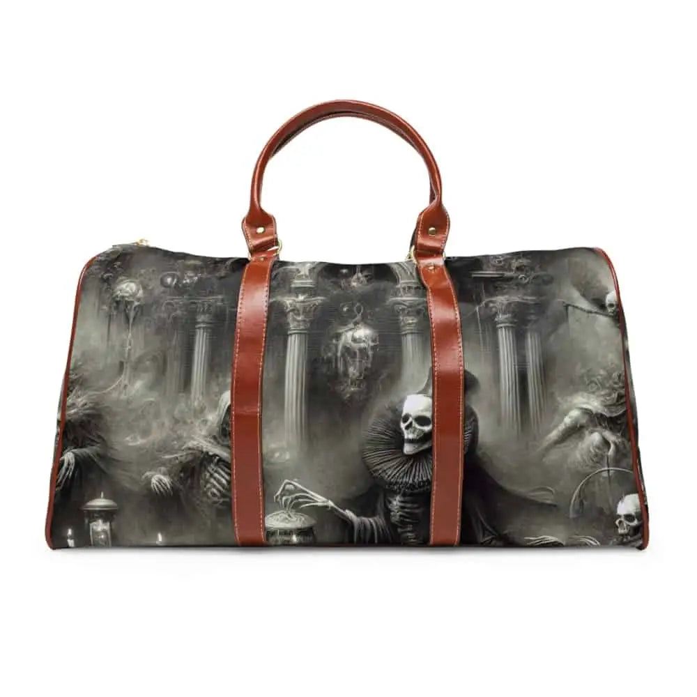 Goth Travel Bag Victorian Style Handbag 20’’ x 12’’ / Brown