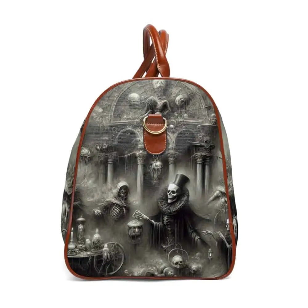 Goth Travel Bag Victorian Style Handbag 20’’ x 12’’ / Brown