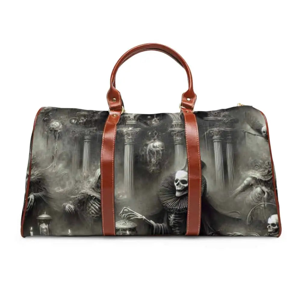 Goth Travel Bag Victorian Style Handbag 20’’ x 12’’ / Brown