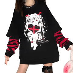 Gothic Anime Style Sweatshirt