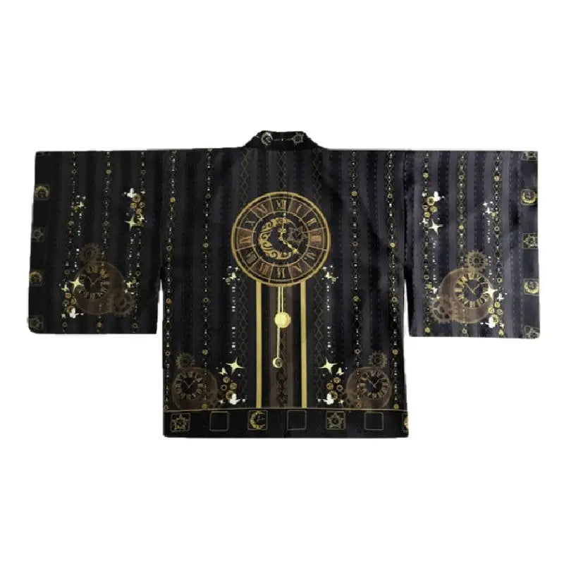 Gothic Boho Japanese Kimono Polyester Robe