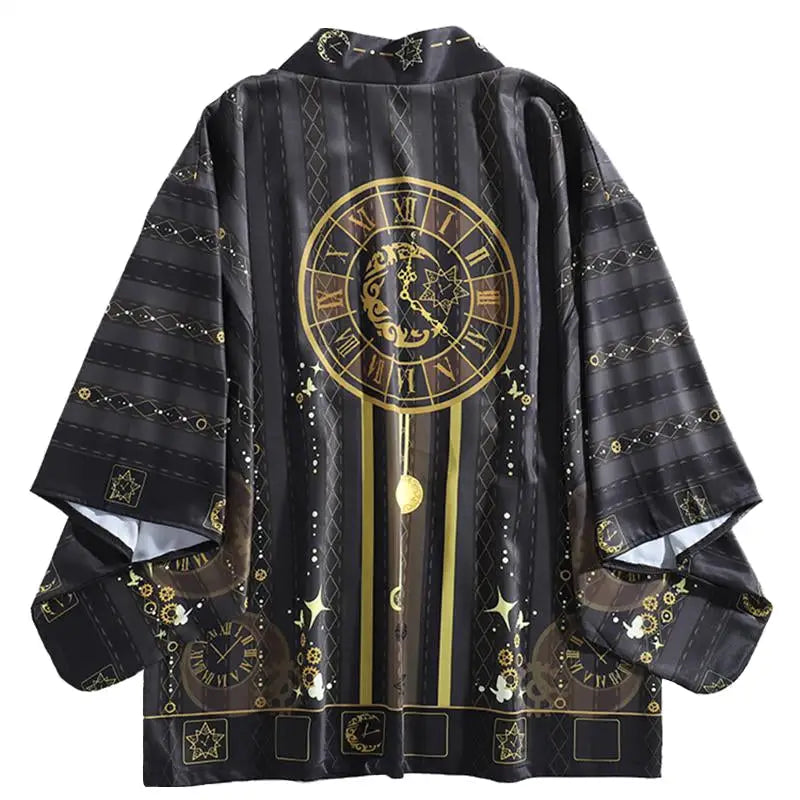 Gothic Boho Japanese Kimono Polyester Robe