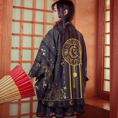 Gothic Boho Japanese Kimono Polyester Robe