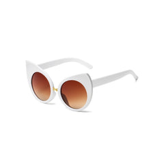 Gothic Cat Eyes Sunglasses - White / One Size