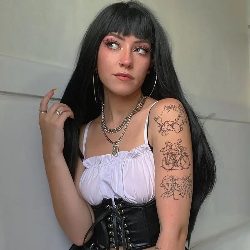 Gothic Dark PU Leather Corset Crop Top Sleeveless Black