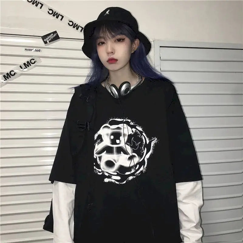 Gothic Harajuku Korean Long Sleeve shirt