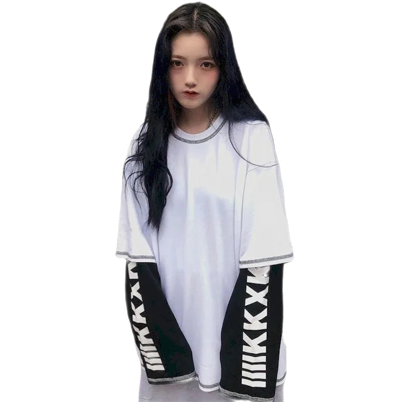 Gothic Harajuku Korean Long Sleeve Shirt for Men and Women