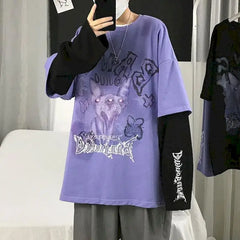 Gothic Harajuku Korean Long Sleeve Shirt for Men and Women