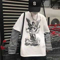 Gothic Harajuku Korean Long Sleeve Shirt for Men and Women