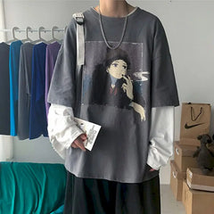 Gothic Harajuku Korean Long Sleeve shirt