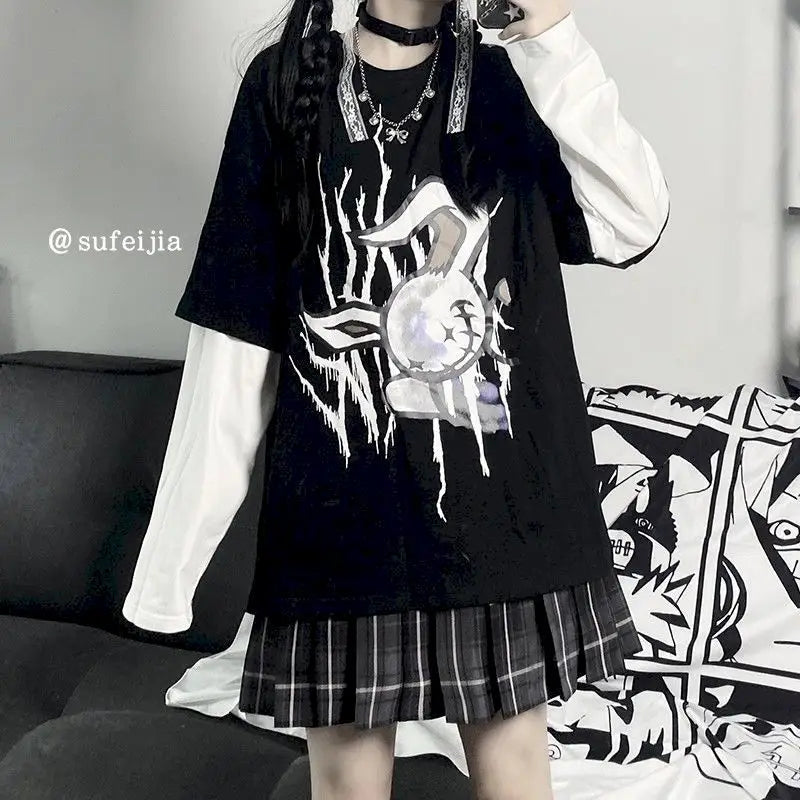 Gothic Harajuku Korean Long Sleeve shirt