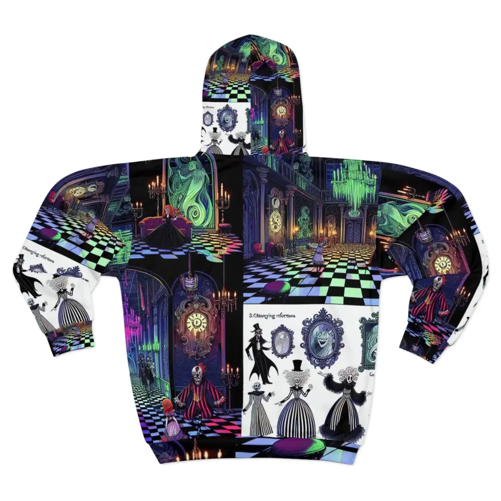 Gothic Mansion Hoodie with Whimsical Fantasy Design