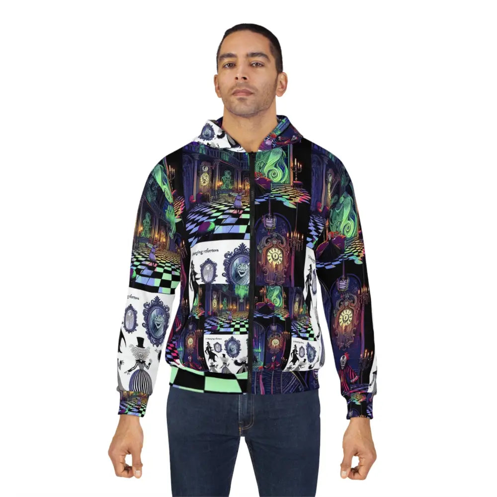 Gothic Mansion Hoodie with Whimsical Fantasy Design