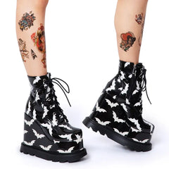 Gothic Platform Ankle Booties