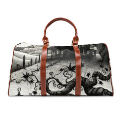 Gothic-Romantic Area Travel Bag with Haunted Mansion Design