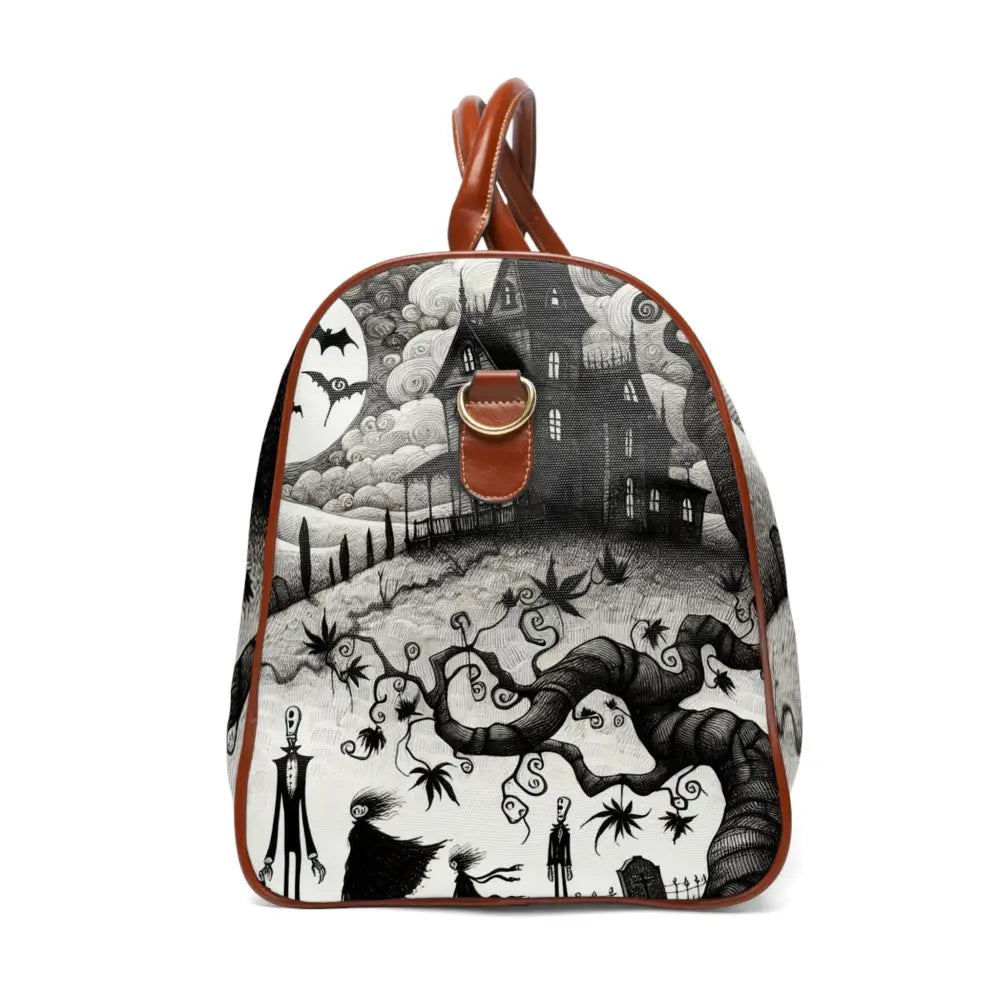 Gothic-Romantic Area Travel Bag with Haunted Mansion Design