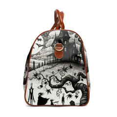 Gothic-Romantic Area Travel Bag with Haunted Mansion Design