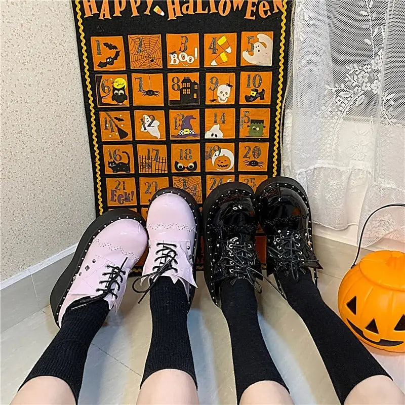 Gothic Style Harajuku Bat Platform Mary Jane Shoes