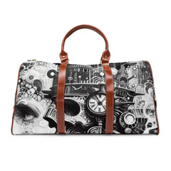 Gothic Style Unique Area Travel Bag 20’’ x 12’’ / Brown