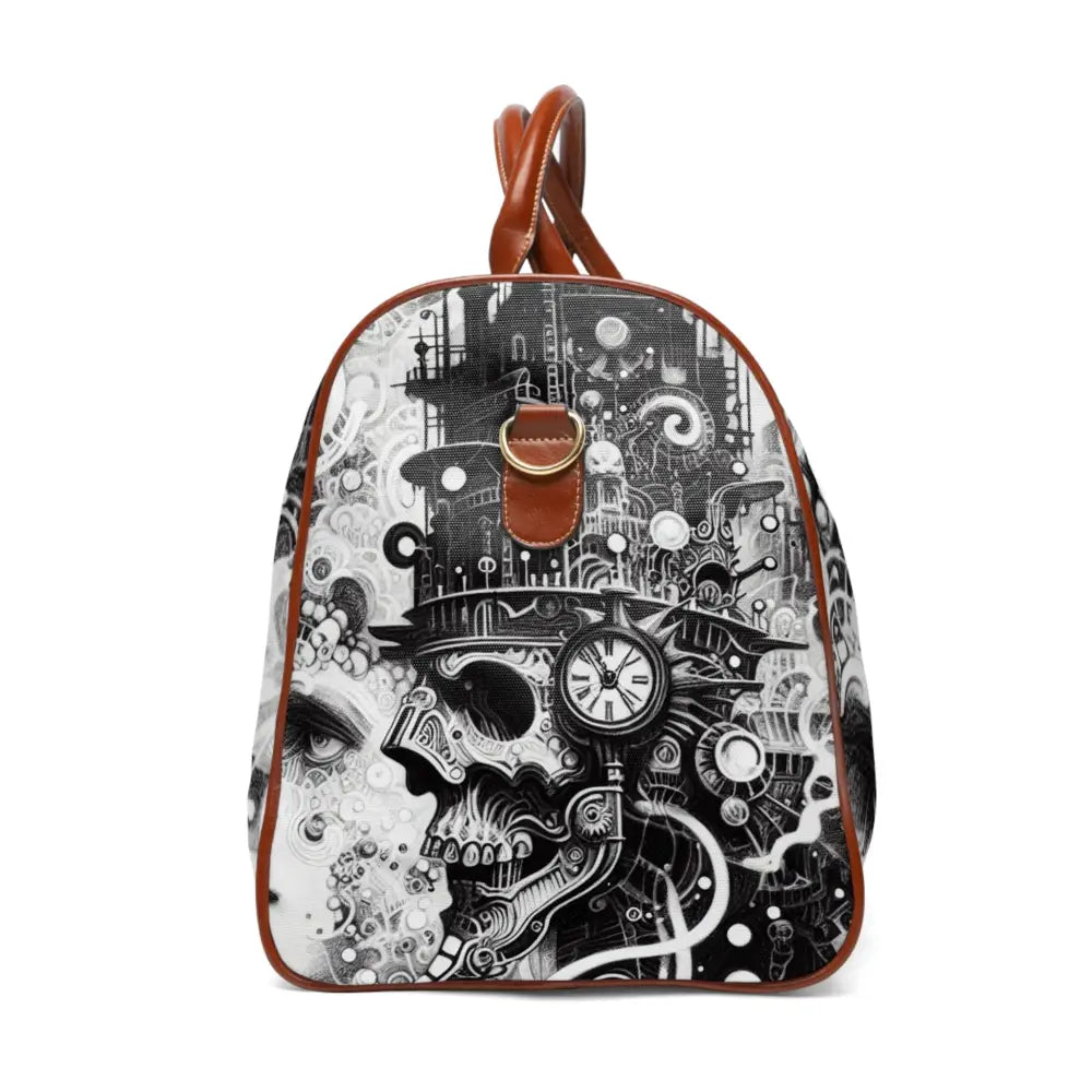 Gothic Style Unique Area Travel Bag 20’’ x 12’’ / Brown